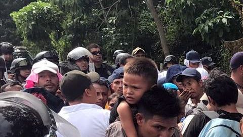 Alto a caravana Migrante