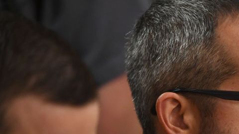 Chris Watts en su juicio.