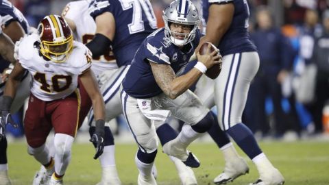 Dak Prescott intentará llevar a la victoria a Dallas ante los Washington Redskins.