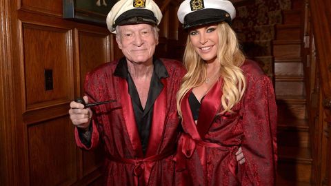 Hugh y Crystal Hefner en 2014.