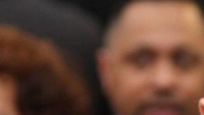 Adam y Behati en la gala de los premios Oscar 2016.