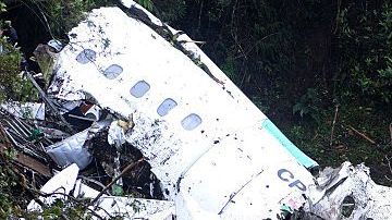 La aeronave donde viajaba el equipo del Chapecoense se estrelló el 28 de noviembre de 2016
