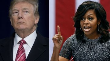 Trump no tardó en contraatacar a Michelle Obama
