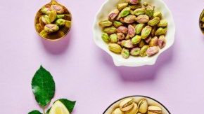 Los pistaches son buen complemento.
