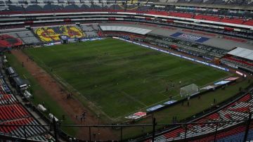 La cancha del Estadio Azteca en la actualidad.