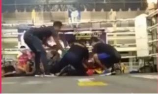 Anucha Thasako recibió un golpe fulminante en el tercer asalto