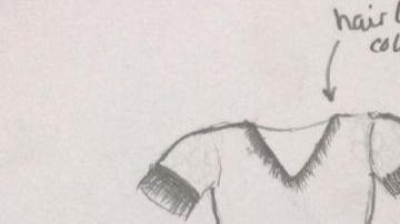 Este es parte del vestido que busca le confeccionen.