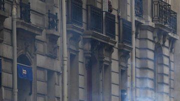 Miles de policías se desplazaron desde temprano en París.