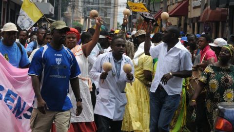 El pueblo garífuna proviene de África Occidental.