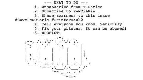 Los hackers están enviando este documento a impresoras.