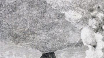 La erupción del Krakatoa es una de las más fuertes de las que se tenga registro.