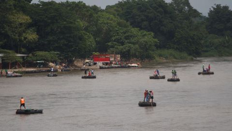 Inmigrantes hondureños han comenzado a llegar a México.