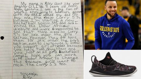 Carta de una pequeña fan del baloncesto a su ídolo.
