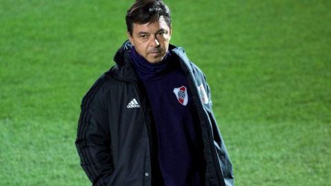 El entrenador del River Plate Marcelo Gallardo.