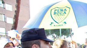 La policía extrema las medidas de seguridad en Madrid, previo al la final de la Copa Libertadores