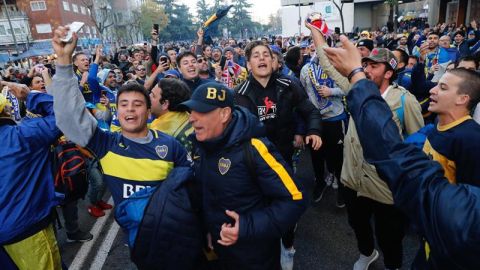 Aficionados de Boca Juniors y River Plate tomaron por asalto la ciudad de Madrid.