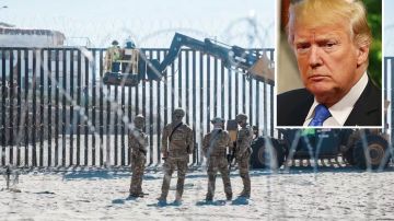 El presidente Trump dijo que el Ejército construirá el muro fronterizo.
