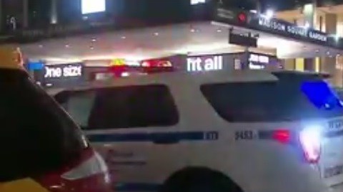 La zona frente al Madison Square Garden fue tomada por NYPD
