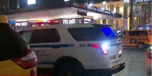 La zona frente al Madison Square Garden fue tomada por NYPD