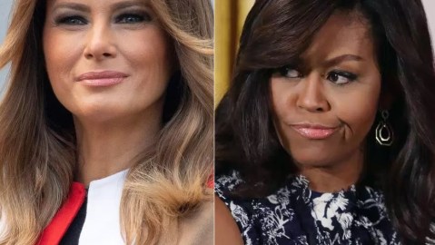 Melania Trump y Michelle Obama.