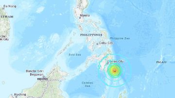 El sismo ocurrió cerca de la ciudad de Davao en Filipinas.