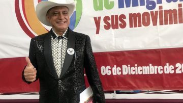 Salomón Carmona, alcalde de Yuriria, Guanajuato, durante el Segundo Foro de Migrantes y sus Movimientos.