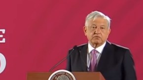 El presidente de México, Andrés Manuel López Obrador, en su rueda de prensa matinal del 26 de diciembre.