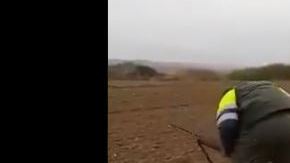 El video retrata un claro ejemplo de crueldad animal.