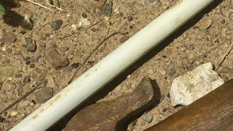 El cuchillo que portaba el occiso
