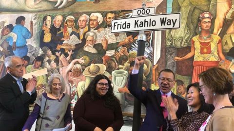 La nueva calle honra Frida Kahlo.