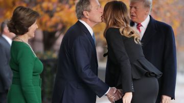 Las parejas se reunieron en la Casa Blanca.