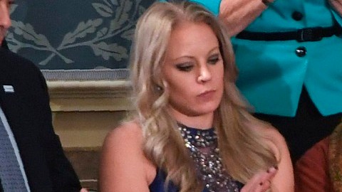 Evelyn Rodríguez y su esposo Freddy Cuevas acudieron al Congreso a invitación del presidente Trump.