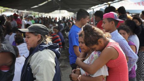 Caravana MIgrante en Hermosillo. México