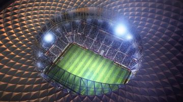 Diseño del estadio de Lusail en Catar.