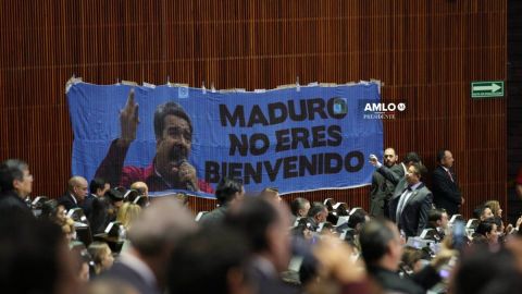 Manifestación contra Maduro.