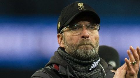 El mánager del Liverpool, Jürgen Klopp al final del partido contra el Wolverhampton..