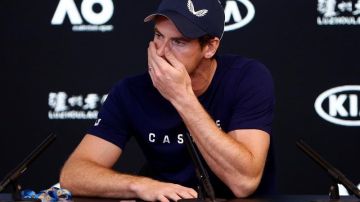 El tenista escocés Andy Murray durante una conferencia de prensa en el marco del Abierto de Australia 2019.