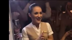 El hecho fue compartido en las redes sociales de la aerolínea.