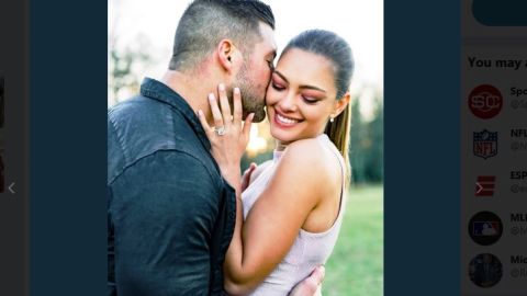 Tim Tebow y Demi-Leigh Nel-Peters