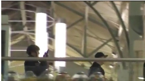 Policías en la escena
