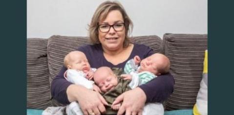 Bienias dio a luz dos niñas y un niño.
