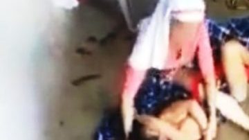 El momento del exorcismo.