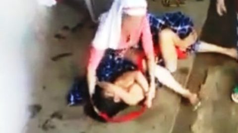 El momento del exorcismo.