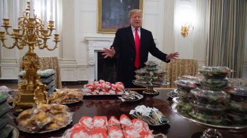 Trump se jactó del menú que ofreció y las redes le respondieron