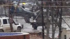 La escena del ataque suicida en Siria.