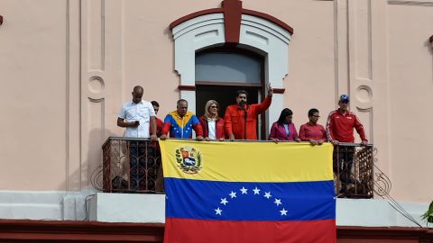 Maduro habló desde el Palacio de Miraflores.