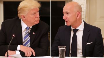Donald Trump y Jeff Bezos.