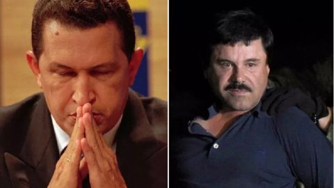 Hugo Chávez y "El Chapo".