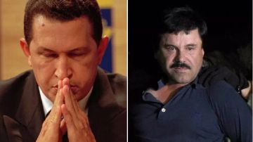 Hugo Chávez y "El Chapo".