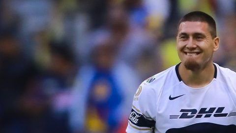 El chileno Nicolás Castillo cuando jugaba para los Pumas de la UNAM.